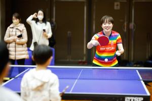 卓球教室のようす