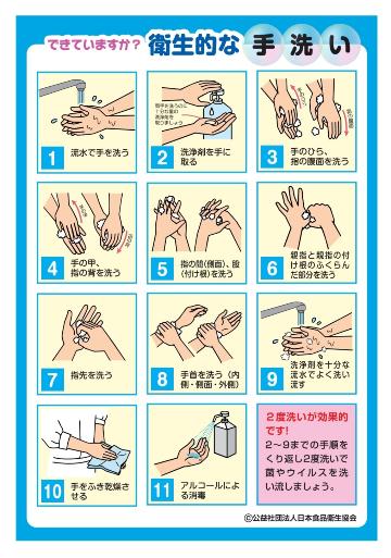 衛生的な手洗い