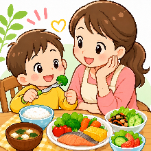 栄養満点な食事