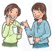 話し合う教師