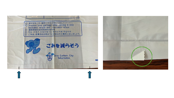 切れ込み部分