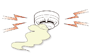 住宅用火災警報器のイラスト