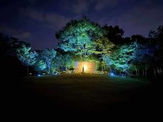 合戦壁画ライトアップ